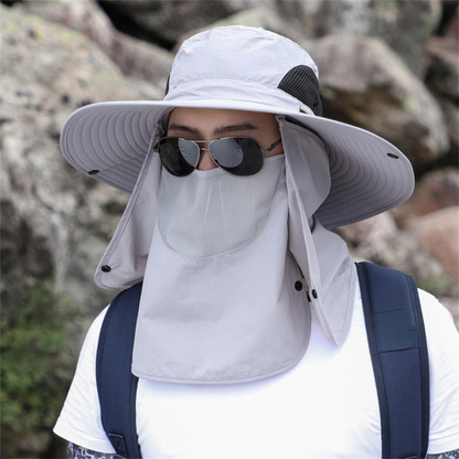 Breathable Wide Brim Sun Hat – UV Protection Outdoor Fishing & Garden Hat