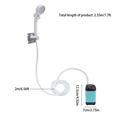 Portable Electric Shower for Camping – Rechargeable Outdoor Camp Shower Pump