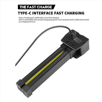 Rechargeable COB LED Work Light – Portable Foldable Job Site Inspection Light