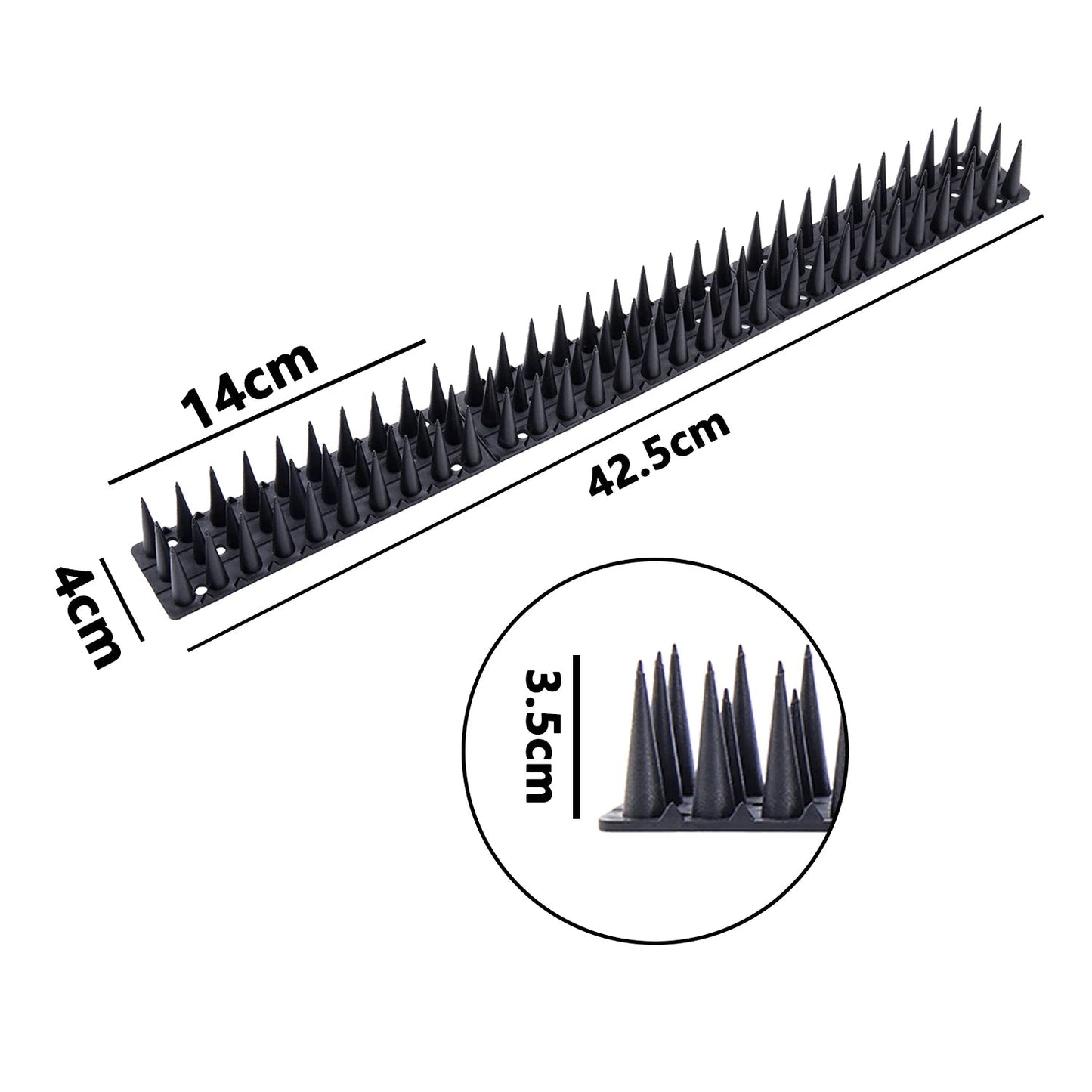 Plastic Bird Repeller Control Spikes – Anti-Roosting Pigeon Deterrent Strips