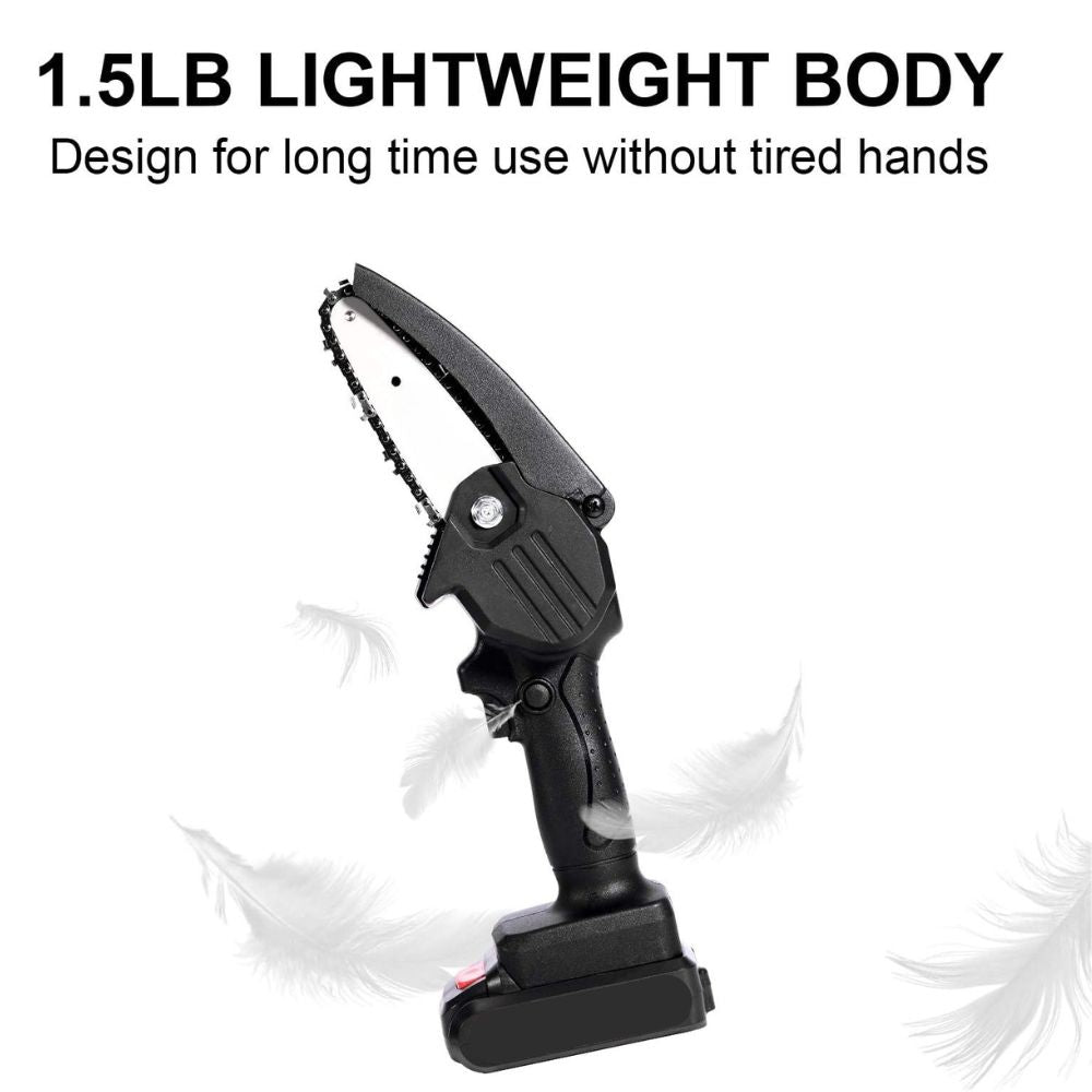24V Mini Cordless Chainsaw – Compact Electric Battery Powered Chain Saw