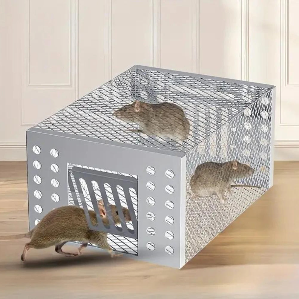 Reusable Sliding Door Mouse Trap Cage – Humane Catch & Release Rodent Trap