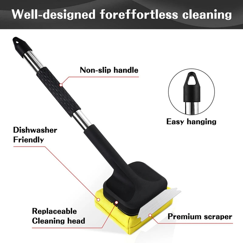 Steam Cleaning BBQ Grill Brush with Scraper – Safe Stainless Steel Grill Cleaner