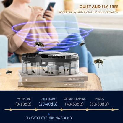 USB Rechargeable Automatic Fly Catcher – Indoor Electric Fly Trap