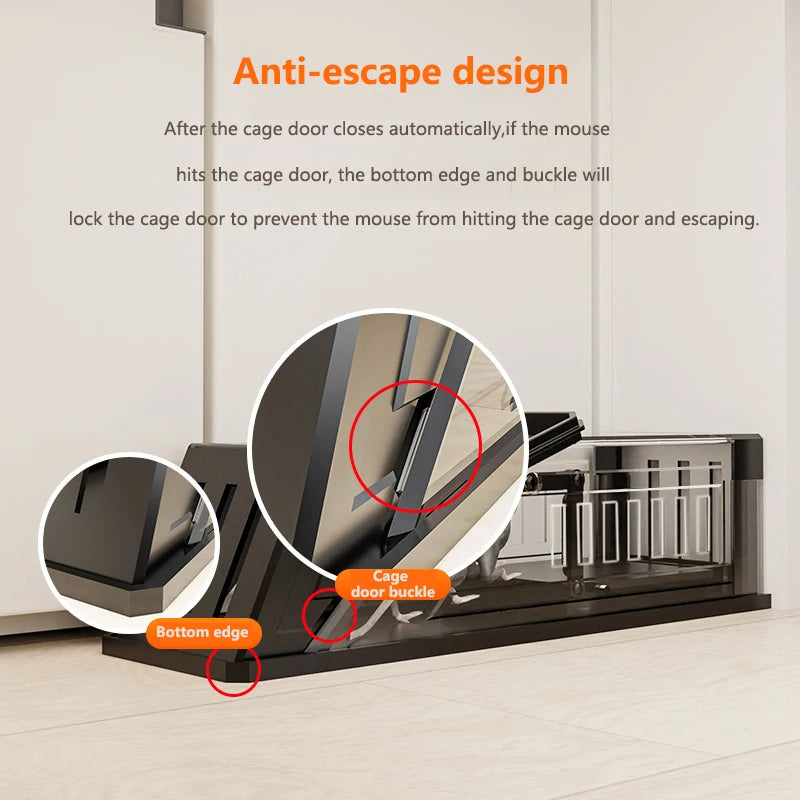 Automatic Mouse Trap Cage with Sensitive Trigger – Quick-Set Live Rodent Trap