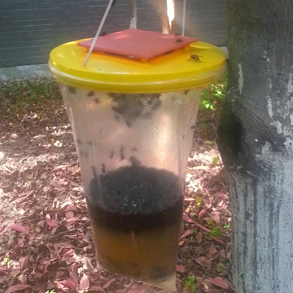 Eco-Friendly Disposable Outdoor Fly Trap Bag – Reusable Hanging Fly Catcher