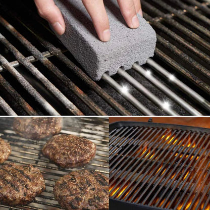 Pumice Stone BBQ Grill Cleaning Brick – Natural Deep-Clean Grill Scrubber