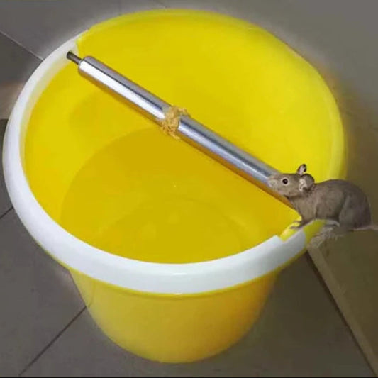 Humane Roller Mouse Trap for Bucket – Auto-Reset Catch & Drown Rodent Trap