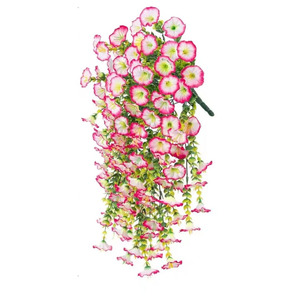 UV-Resistant Artificial Morning Glory Flower – Hanging Outdoor Vine Decor
