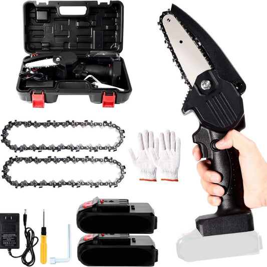 24V Mini Cordless Chainsaw – Compact Electric Battery Powered Chain Saw