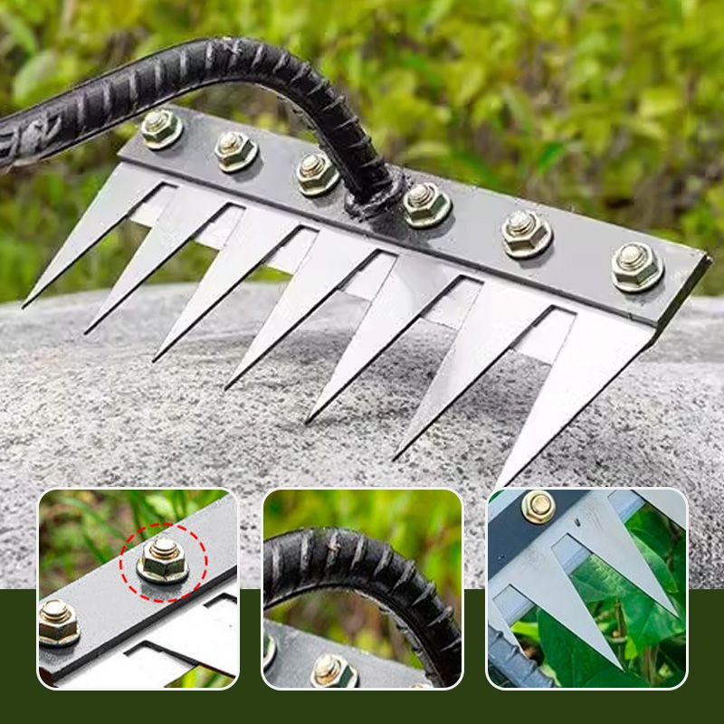 Ergonomic Garden Rake with Versatile Handle – Lawn & Garden Tool