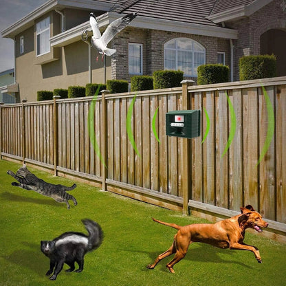 Ultrasonic Bird Repeller for Woodpeckers – Outdoor Pest Control Device