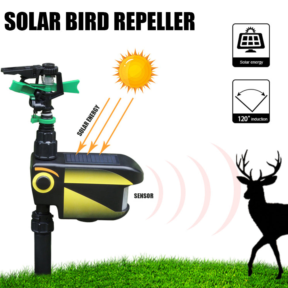 Motion-Activated Solar Deer Sprinkler – Animal Repellent Garden Sprinkler