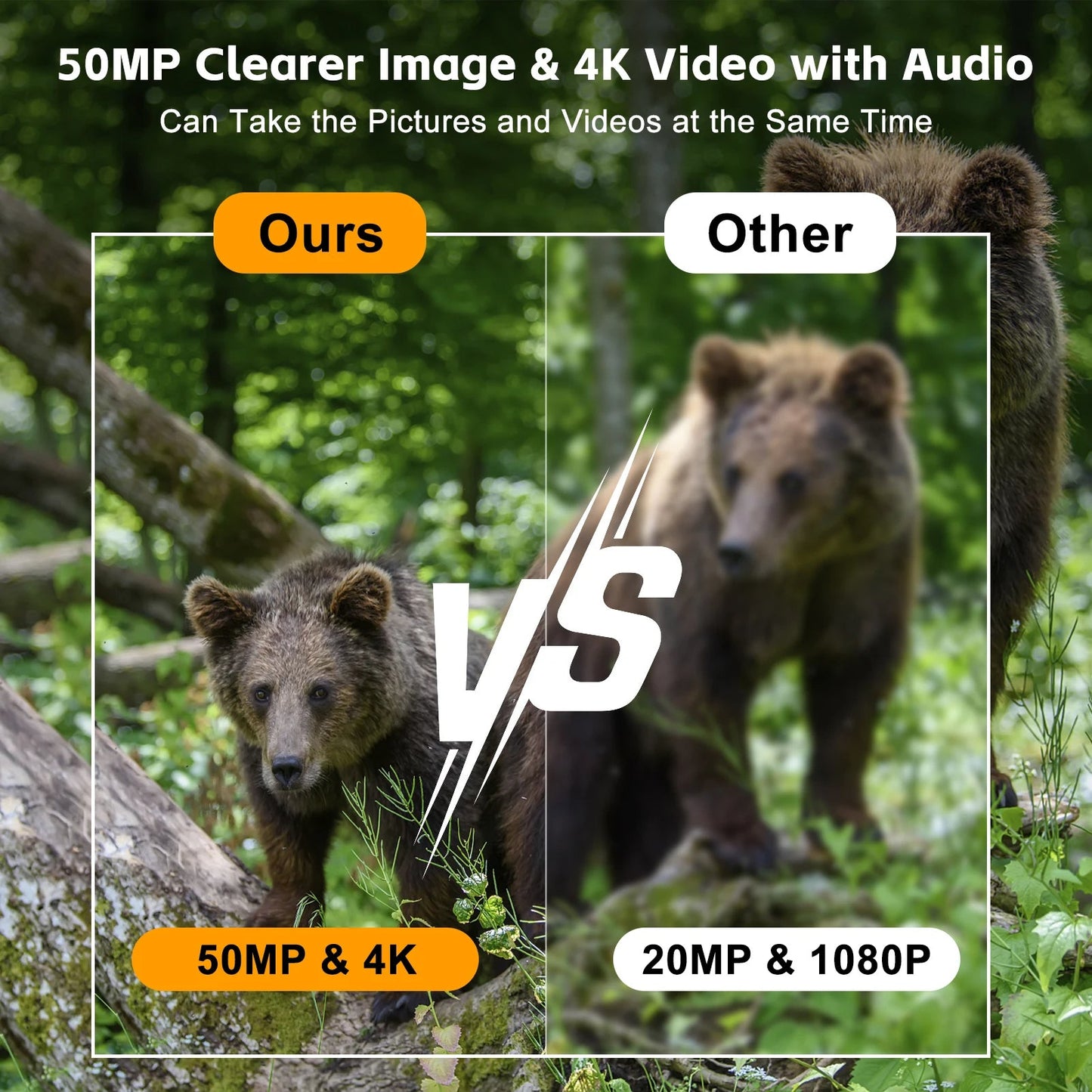 Solar Powered Night Vision Trail Camera – HD Wildlife Security Camera