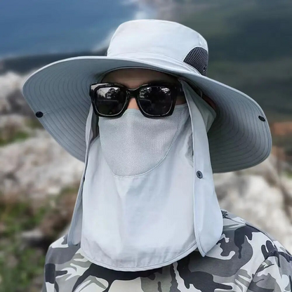 Breathable Wide Brim Sun Hat – UV Protection Outdoor Fishing & Garden Hat