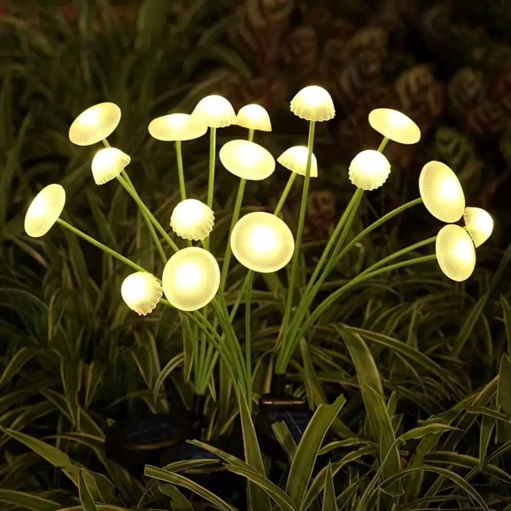Solar Swaying Mushroom Garden Decor Lights – Outdoor LED Decorative Lights