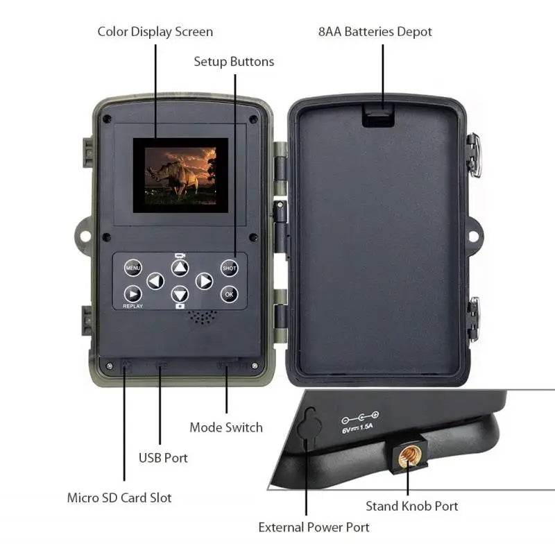 Advanced HD Night Vision Trail Camera – Long-Range Wildlife Monitoring Camera