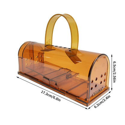 Humane Pedal Trigger Mouse Trap – Reusable Catch & Release Rodent Trap