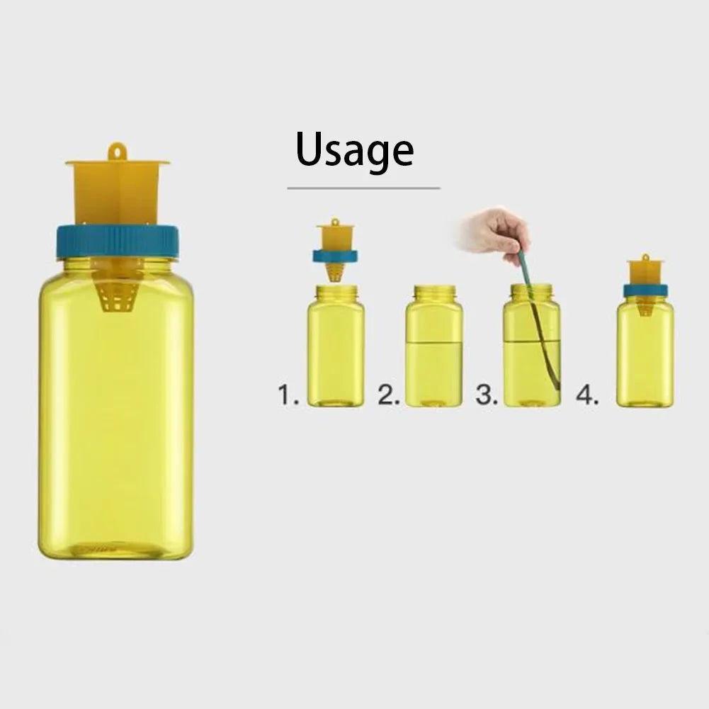 Reusable Fruit Fly Catcher Bottle – Eco-Friendly Fly Trap with Attractant