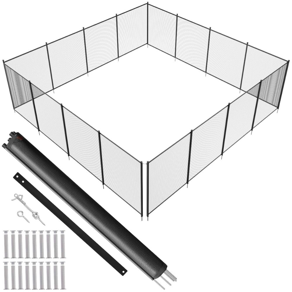 Removable Inground Pool Safety Fence – Pool Protection Barrier for Children