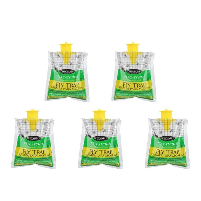 Disposable Outdoor Fly Trap – Eco-Friendly Hanging Fly Catcher Bag