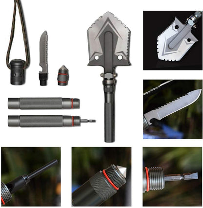 Multi-Function Survival Shovel – Indestructible Folding Emergency Tool