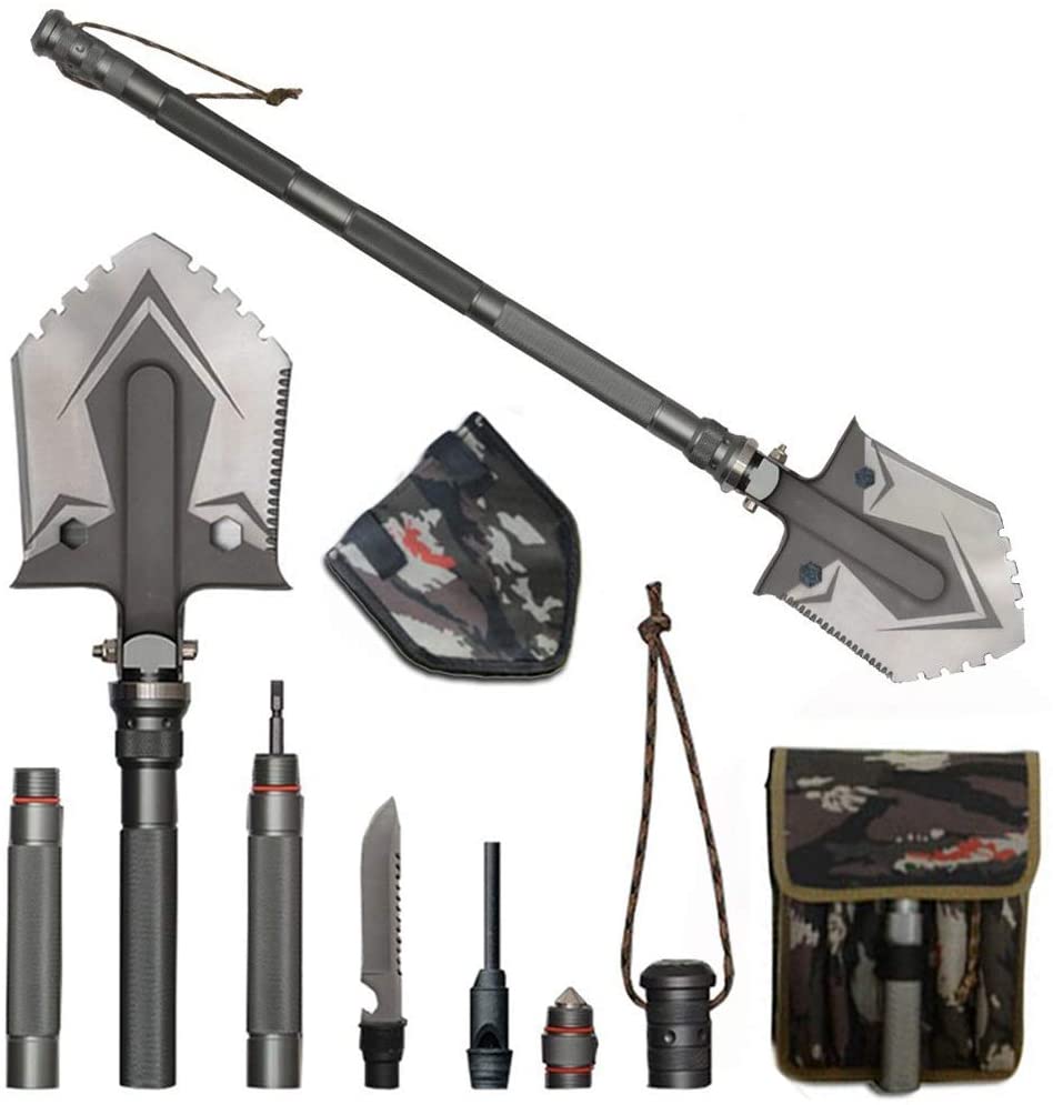 Multi-Function Survival Shovel – Indestructible Folding Emergency Tool