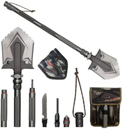 Multi-Function Survival Shovel – Indestructible Folding Emergency Tool
