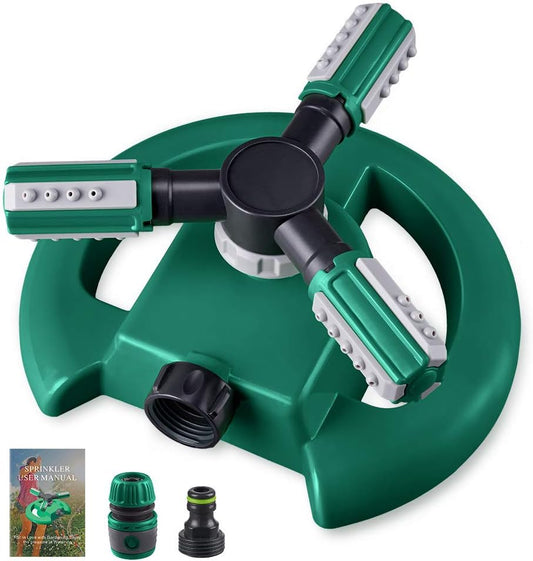 Garden Lawn Water Sprinkler – Adjustable Rotating Outdoor Irrigation Sprinkler