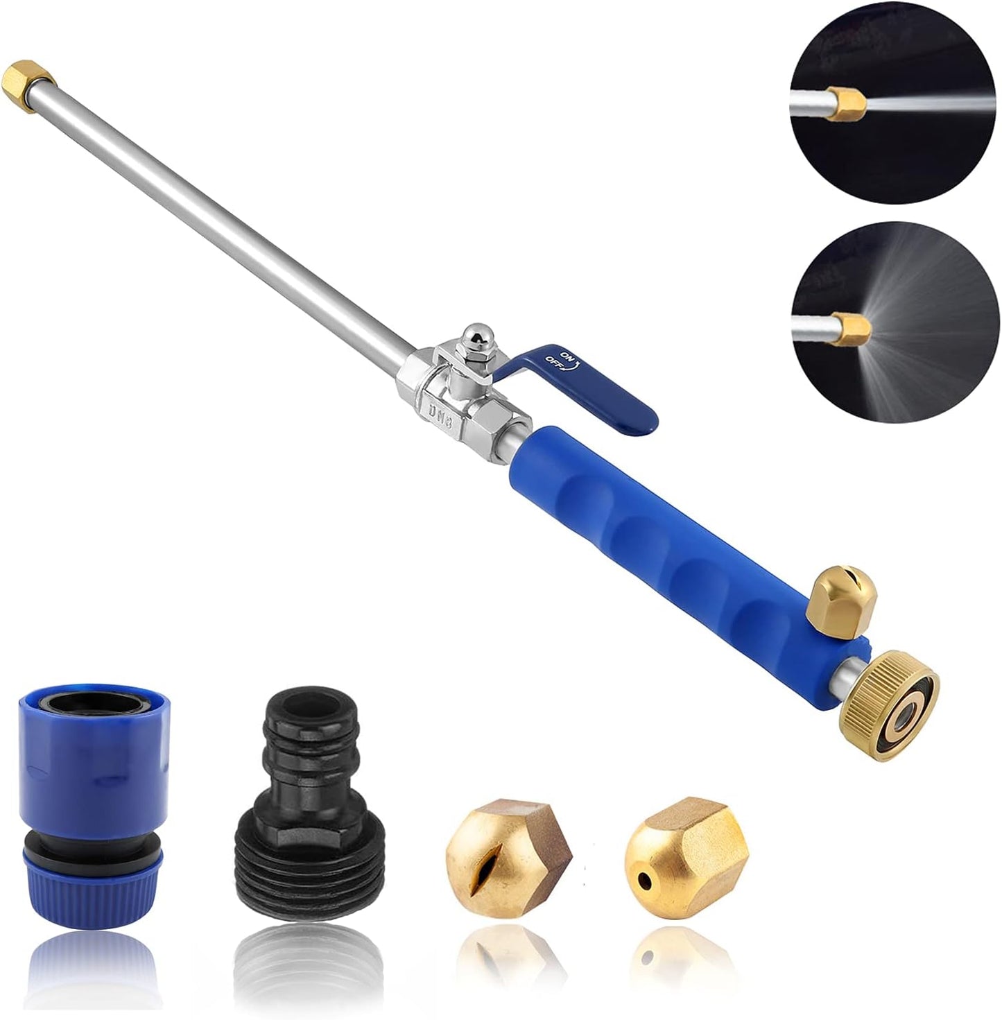 High-Pressure Spray Nozzle for Car Wash & Garden Hose – Water Gun Attachment