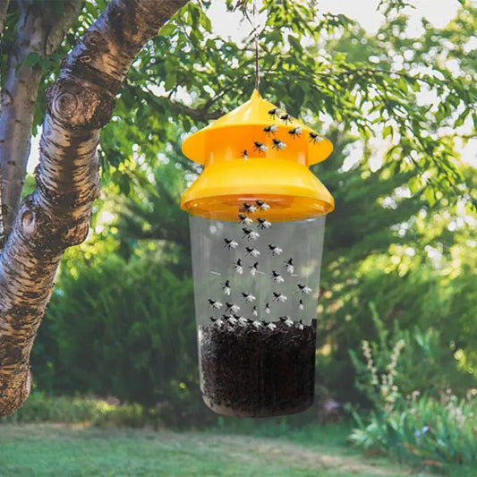 Reusable Outdoor Hanging Fly Trap – Eco-Friendly Refillable Fly Catcher Bag