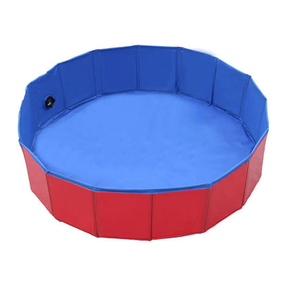 Foldable Dog Pool – Portable Collapsible Pet Swimming Bath Tub