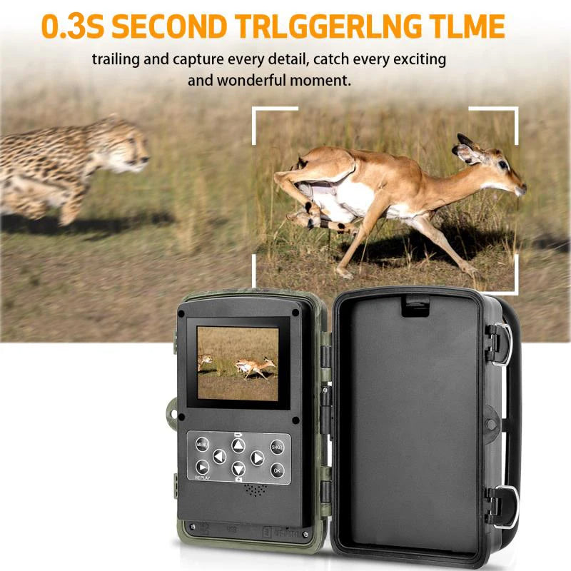 Advanced HD Night Vision Trail Camera – Long-Range Wildlife Monitoring Camera