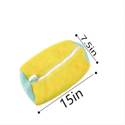 Reusable Shoe Laundry Bag – Zippered Mesh Washing Machine Sneaker Cleaner Bag
