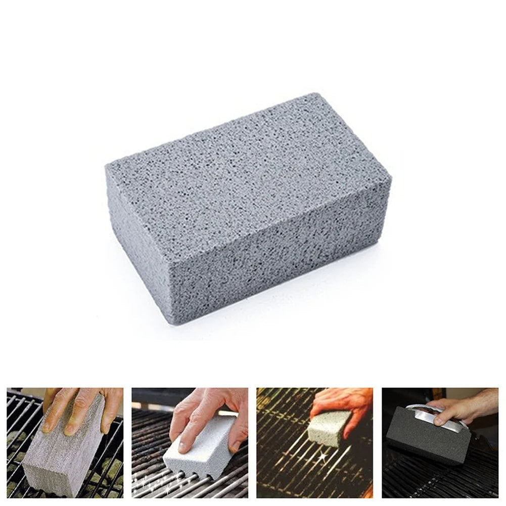 Pumice Stone BBQ Grill Cleaning Brick – Natural Deep-Clean Grill Scrubber