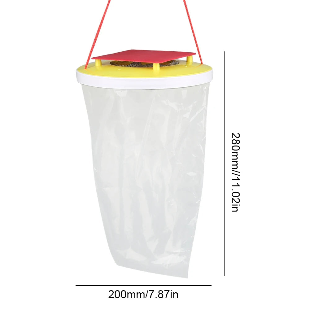 Eco-Friendly Disposable Outdoor Fly Trap Bag – Reusable Hanging Fly Catcher