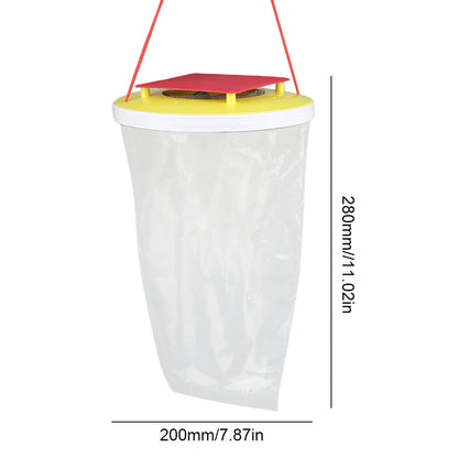 Eco-Friendly Disposable Outdoor Fly Trap Bag – Reusable Hanging Fly Catcher