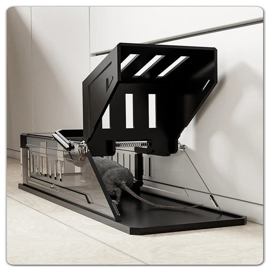 Automatic Mouse Trap Cage with Sensitive Trigger – Quick-Set Live Rodent Trap