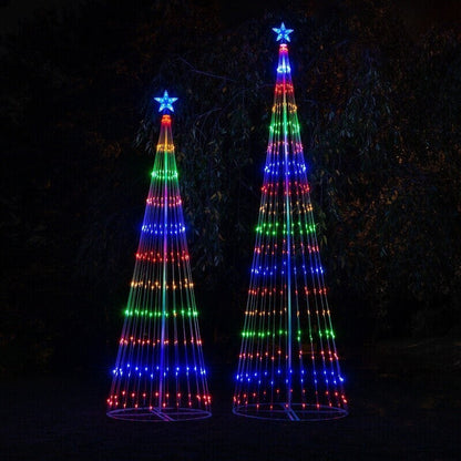 Multicolor LED Animated Outdoor Christmas Tree Light Show Display