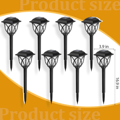 6-Pack Solar LED Pathway Garden Lights – Outdoor Driveway & Path Lighting