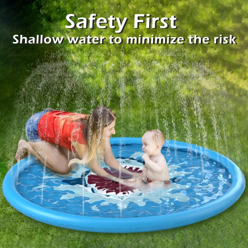 Kids Splash Pad Sprinkler – Outdoor Water Play Mat for Toddlers & Children