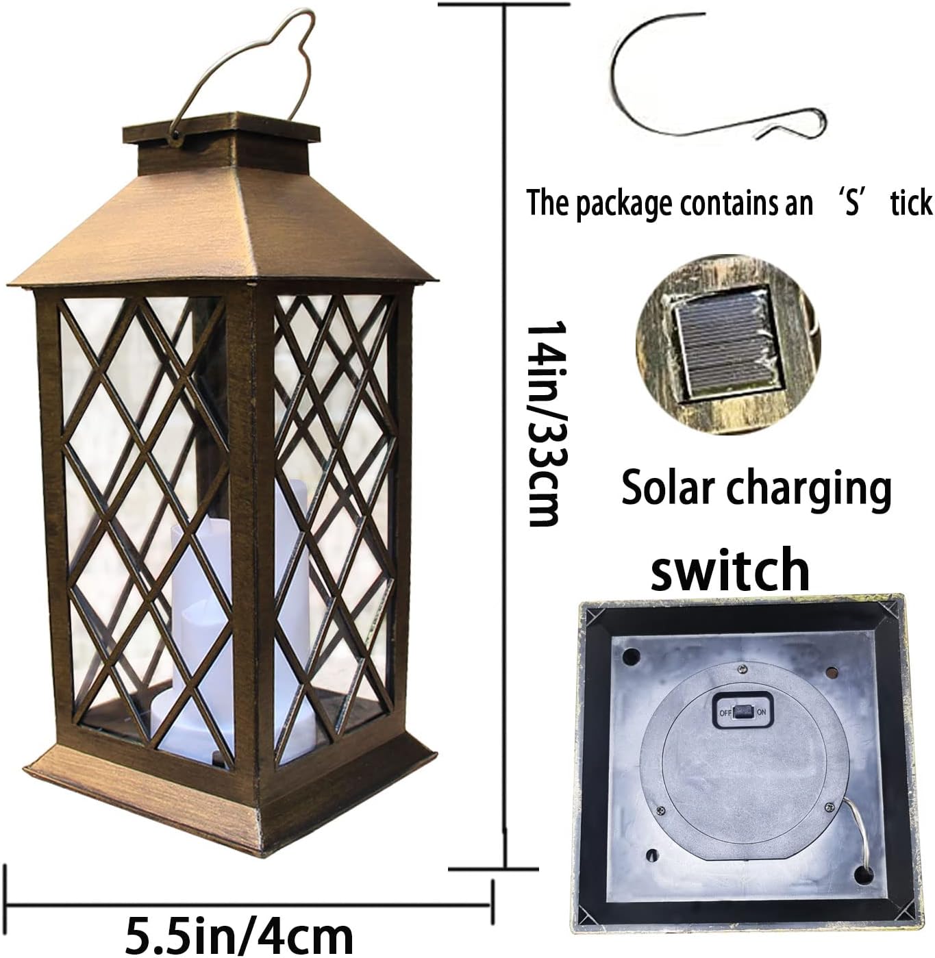 All-Weather Garden Hanging Lantern – Waterproof Outdoor Solar Lantern