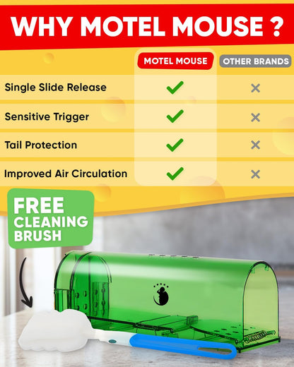 4-Pack Humane Mouse Trap – Reusable Catch & Release Pest Control