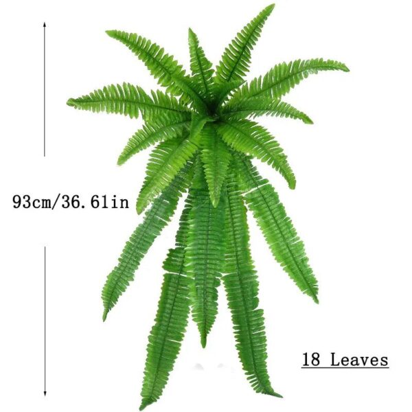 UV-Resistant Artificial Boston Fern – Realistic Fake Indoor/Outdoor Fern Plant