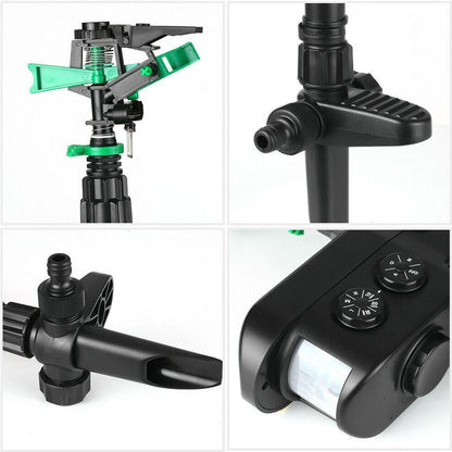 Motion-Activated Solar Deer Sprinkler – Animal Repellent Garden Sprinkler