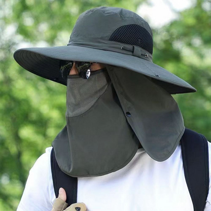 Breathable Wide Brim Sun Hat – UV Protection Outdoor Fishing & Garden Hat