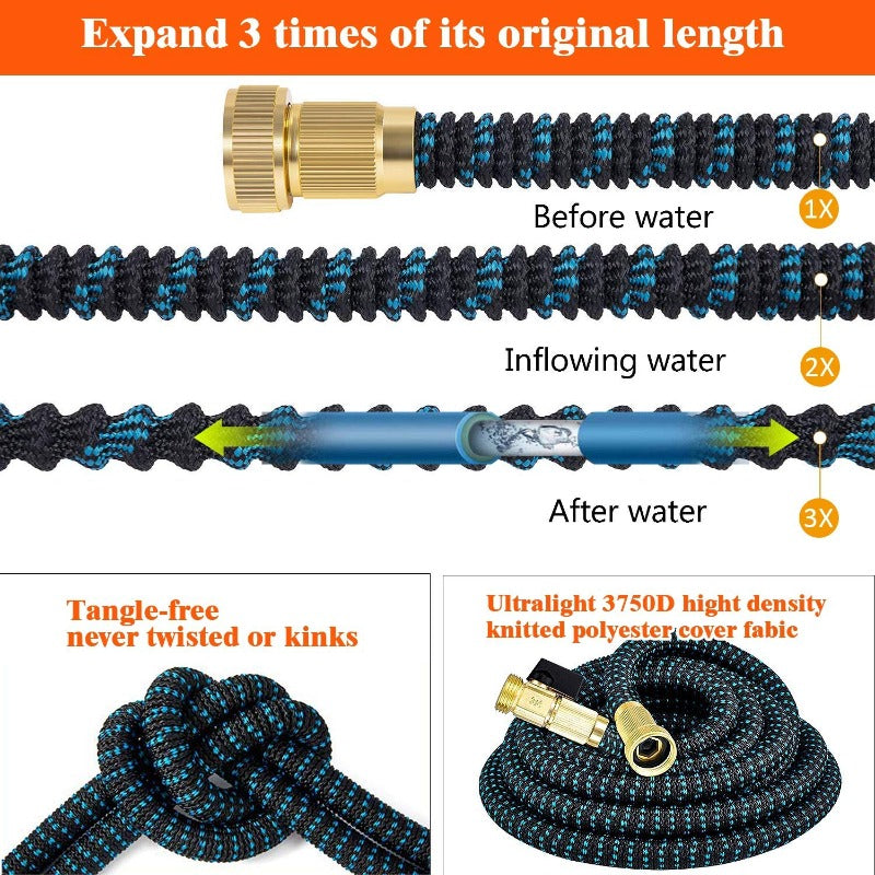 Premium Expandable Garden Hose – Durable No-Kink Flexible Water Hose