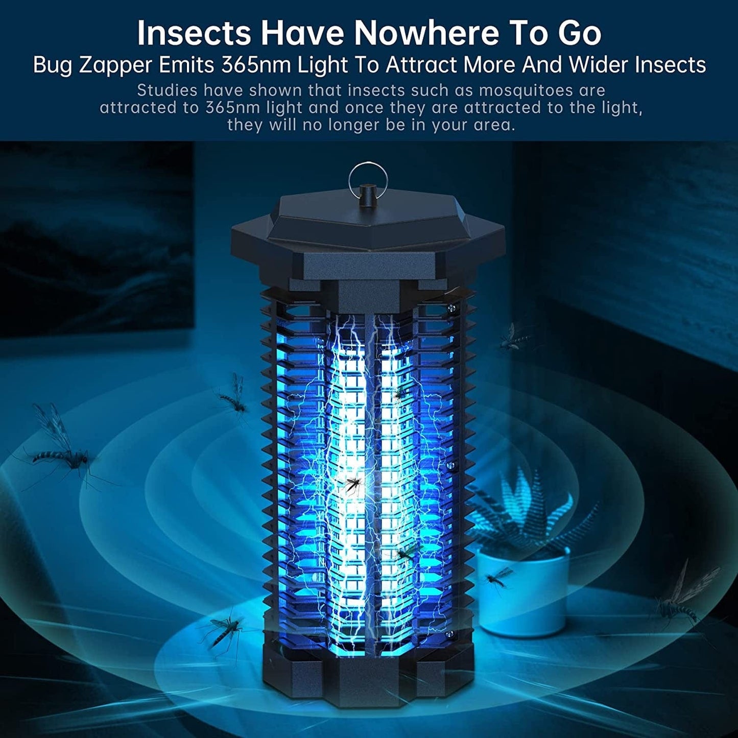 Electric Bug Zapper Light – UV Indoor Mosquito & Insect Killer Trap