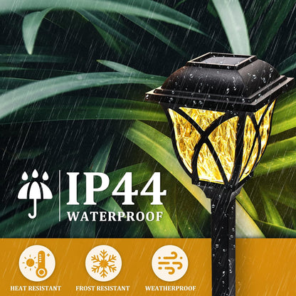6-Pack Solar LED Pathway Garden Lights – Outdoor Driveway & Path Lighting