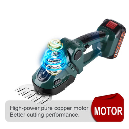 Cordless Electric Hedge Trimmer – Battery Powered Garden Shrub Cutter